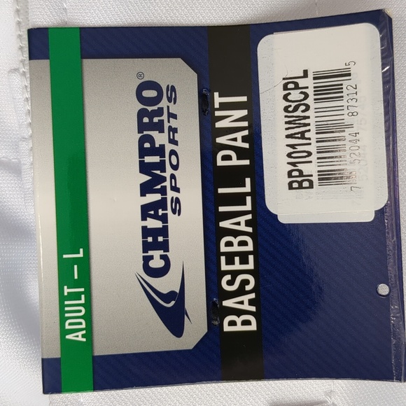 NWT Champro Baseball Knicker Pants White With Red Piping  Mens Sz L - Picture 9 of 12